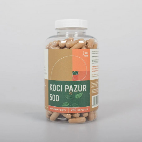Koci pazur - Vilcacora 500 mg x 250 kapsułek - Uncaria tomentosa