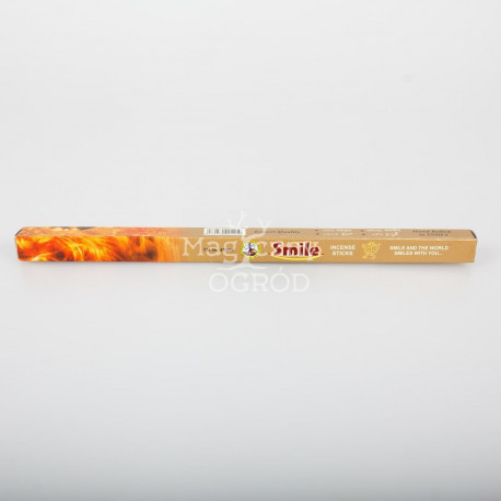 Kadzidełko z długim obrzeżem uśmiechu