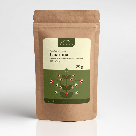 Ekstrakt z guarany 22% Kofeiny - 25g