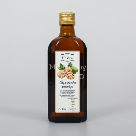 Olvita Olej z Orzechów Włoskich Tłoczony na Zimno 250 ml - *250 ml*