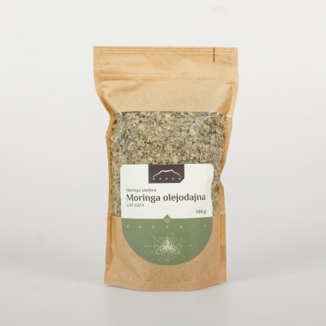 Liść moringi – 100 g pokrojony