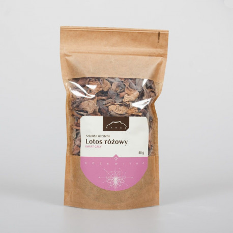 Różowy kwiat lotosu – 50 g mielony