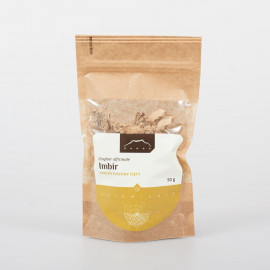 Suszony korzeń imbiru - 50g cięty