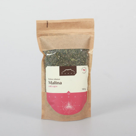 Liść maliny rosnący dziko - 100 g pokrojony