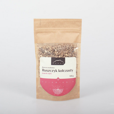 Kłącze ruszczyka kolczastego - 100 g mielone