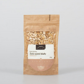 Żeń-szeń biały - Panax ginseng - 25g cięty korzeń