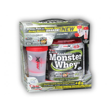Anabolic Monster Whey 2200g + Monster Shaker - Podwójna Czekolada