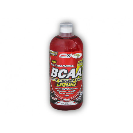 BCAA New Generation Liquid 1000ml - czerwona malina