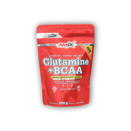 L-Glutamina + BCAA Saszetka 250g - świeża cytryna limonka