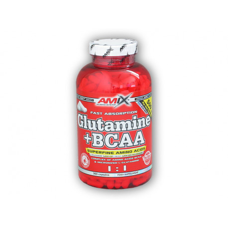 L-Glutamina + BCAA 360 kapsułek