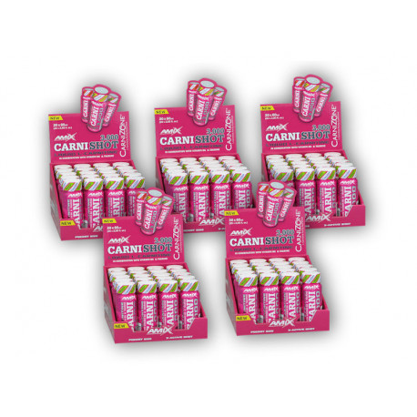 4x CarniShot 3000 20x60ml + 1x GRATIS - cytrynowy