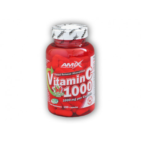 Witamina C 1000 mg + owoce dzikiej róży 100 kapsułek