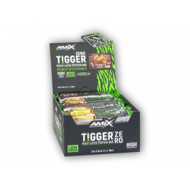 20x MIX Tygrys Zero Wielowarstwowy Prot. Baton 60g - waniliowo-karmelowy