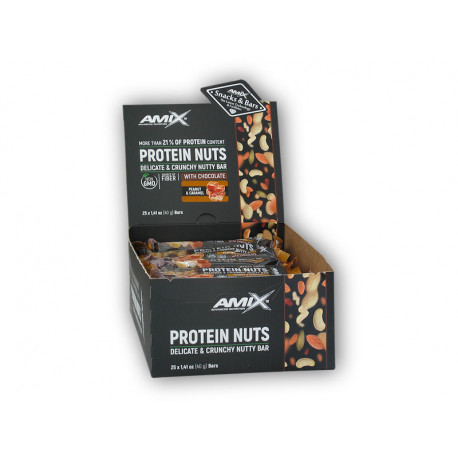 25x Chrupiące Orzechy Proteinowe 40g MIX - orzechy nerkowca - kokos