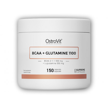 Supreme BCAA + Glutamina 1100mg 150 kapsułek