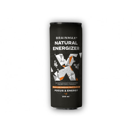 Naturalny Energetyzator, Napój Energetyczny 250ml - Marakuja Brzoskwinia
