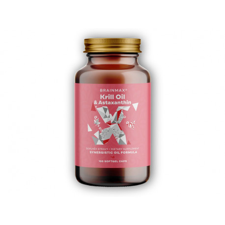 Olej z kryla z astaksantyną 500 mg 100 mg miękkie żele