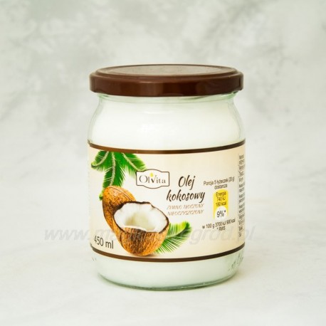 Olvita Olej Kokosowy Tłoczony na Zimno - 200ml