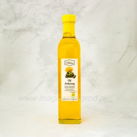 Olej szafranowy tłoczony na zimno Olvita 500 ml