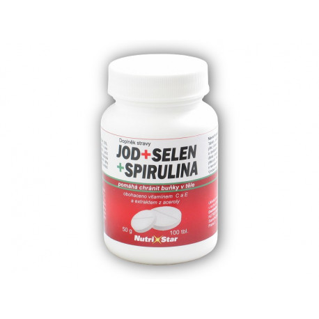 Jod Selenium Spirulina 100 tabletek