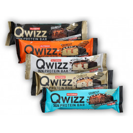 Qwizz 35% Baton Białkowy 60g - Malina Czekolada